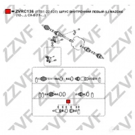 Шрус граната ZZVF ZVRC136 3P9 UN 1437882864 - Изображение 2