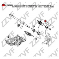 Шрус граната ZZVF C D4Q0 1424705804 ZV585A - Изображение 2