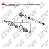 Шрус граната ZZVF 1424705931 ZVT32KV1 SHR5C H - Изображение 2