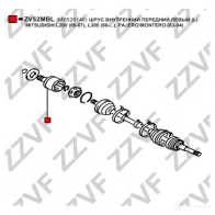 Шрус граната ZZVF SN1 IC 1424705794 ZV52MBL - Изображение 3