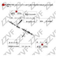 Шрус граната ZZVF KUM SV ZVRC193 1437882859 - Изображение 2