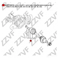 Шрус граната ZZVF 1424705700 886 YGRP ZV164CA - Изображение 2