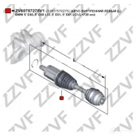 Шрус граната ZZVF ZV60757275V1 TL7T56 7 1424705812 - Изображение 2