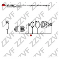 Шрус граната ZZVF I3 G4S3 1424705635 M3-154MT - Изображение 2