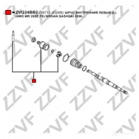 Шрус граната ZZVF 65QTC H 1424705916 ZVQ24BB2 - Изображение 2