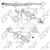Шрус граната ZZVF ZVRC212 HE A4OU 1437882902 - Изображение 2