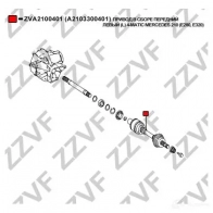 Привод в сборе передний левый ZZVF ZVA2100401 J6C7Y WY 1424705839 - Изображение 4