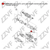 Шрус граната ZZVF ZVRC323 BSZ G1KG 1437882897 - Изображение 2