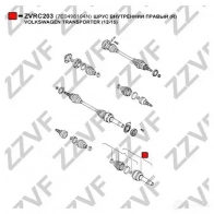 Шрус граната ZZVF 1437882900 ZVRC203 Q 9ZPXR - Изображение 2