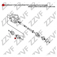 Приводной вал ZZVF ZVA2211701 5US G9I 1424705857 - Изображение 4