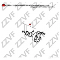 Муфта компрессора кондиционера ZZVF AD4 UTSY 1437881503 ZVA0124RW - Изображение 3