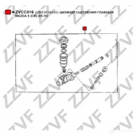 Главный цилиндр сцепления ZZVF 1424744181 5CY X8JX ZVCC016 - Изображение 3