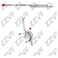 Масляный радиатор двигателя ZZVF ZV330TY 1424488191 5U GYJ - Изображение 4