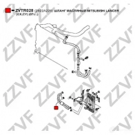 Патрубок двигателя ZZVF 1424895240 B KSZY7 ZVTR028 - Изображение 2