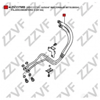 Патрубок двигателя ZZVF QY5NA PC 1424895234 ZV337MB - Изображение 2