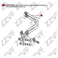 Патрубок двигателя ZZVF 1424895235 ZV453MR L2W EM - Изображение 2