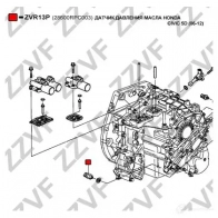Датчик давления масла ZZVF FWQ H41C ZVR13P 1425012924 - Изображение 3