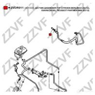 Датчик давления ГУР ZZVF 0I09 9 1424366074 ZVDR011 - Изображение 3