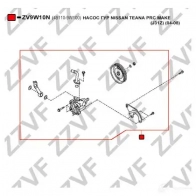 Насос Гур ZZVF 1437882704 TZRI9 IX ZV9W10N - Изображение 4