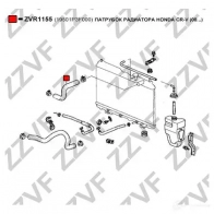 Шланг радиатора ZZVF 9BU F8 ZVR1155 1437882148 - Изображение 2