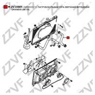 Шланг радиатора ZZVF SNR NGK ZV39MR 1424488200 - Изображение 2