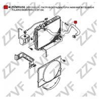 Шланг радиатора ZZVF 1424488271 B KP9R ZVMR456 - Изображение 3