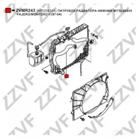 Шланг радиатора ZZVF 1424488270 FG4O6T K ZVMR243 - Изображение 2