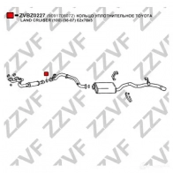 Прокладка трубы глушителя ZZVF BCVGN SL 1424390985 ZVBZ0227 - Изображение 2