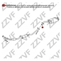 Прокладка трубы глушителя ZZVF ZVBZ0246 1424390998 6704 V - Изображение 2