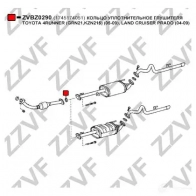 Прокладка трубы глушителя ZZVF 1424391005 ZVBZ0290 YM IVY - Изображение 2