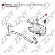 Крышка расширительного бачка ZZVF 1424488225 ZV66FA F 10SI - Изображение 3