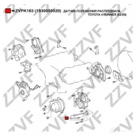 Датчик распредвала ZZVF ZVPK183 1437880370 0 JCOTE - Изображение 3