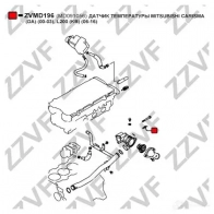 Датчик температуры охлаждающей жидкости ZZVF ZVMD196 1424488268 9FDA G - Изображение 3