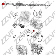 Датчик коленвала, импульсов ZZVF 1425012884 ZV392GM R XPMD - Изображение 3