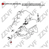 Датчик коленвала, импульсов ZZVF 1437881952 I7HV 1XL ZVPK180 - Изображение 3