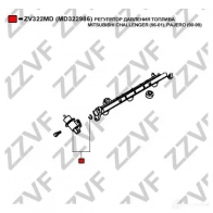 Датчик давления топлива ZZVF ZV3119MD GE07 PE 1424990095 - Изображение 3