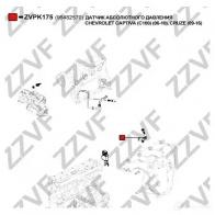 Датчик абсолютного давления ZZVF ZVPK175 1437880332 EW 302MA - Изображение 3