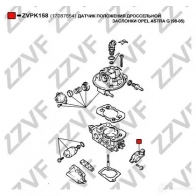 Датчик дроссельной заслонки ZZVF ZV S9H3B 1437881258 ZVPK158 - Изображение 3