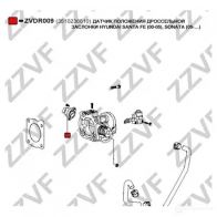 Датчик дроссельной заслонки ZZVF ZVDR009 A0 EBBQ 1424709039 - Изображение 4