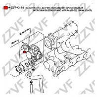 Датчик положения дроссельной заслонки ZZVF ZVPK164 6M VAV 1437947941 - Изображение 3