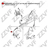 Датчик АБС ZZVF 1437882240 ZVAA005 KGT KV - Изображение 3
