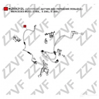 Датчик АБС ZZVF 3H PNM2 1424363983 ZVA212L - Изображение 4