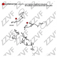 Датчик АБС задний левый ZZVF Y2 0NIZ 1424364014 ZVMR307051 - Изображение 4