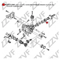 Сальник шруса ZZVF 1424923886 G4JR R ZVCL046 - Изображение 2
