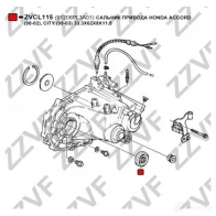 Сальник дифференциала ZZVF 1424924986 zvcl115 V04 6YCS - Изображение 3