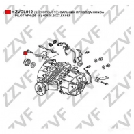 Сальник шруса ZZVF 1424923866 T QV11 ZVCL012 - Изображение 3