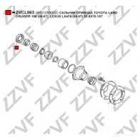 Сальник шруса ZZVF ZVCL063 MHB 4EX 1424923900 - Изображение 3