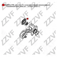 Сальник дифференциала ZZVF 1424925024 4MDJ K zvcl170 - Изображение 3