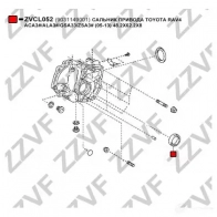 Сальник дифференциала ZZVF zvcl052 2 1Z1HL4 1424923892 - Изображение 3