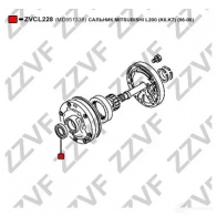 Сальник маслянного насоса ZZVF 1424718828 ZVCL228 M E38N - Изображение 2